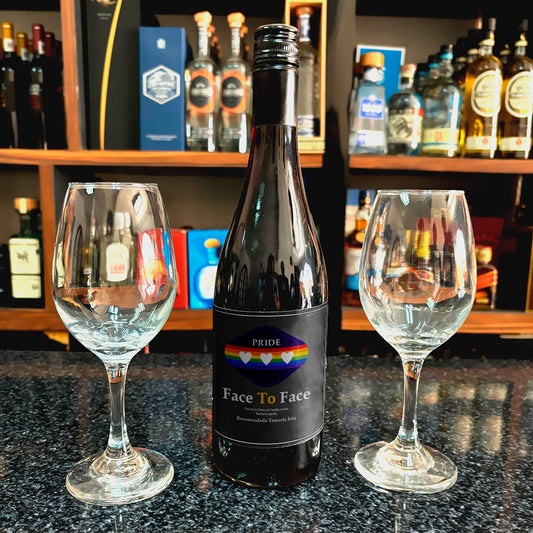Set Vino PRIDE Face To Face Con copas de Cristal