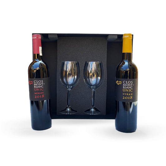 Regalo Empresarial De Vinos Tintos Con Copas Profesionales De Cata Premium