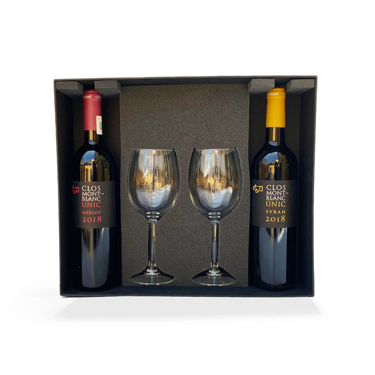 Regalo Empresarial De Vinos Tintos Con Copas Profesionales De Cata Premium