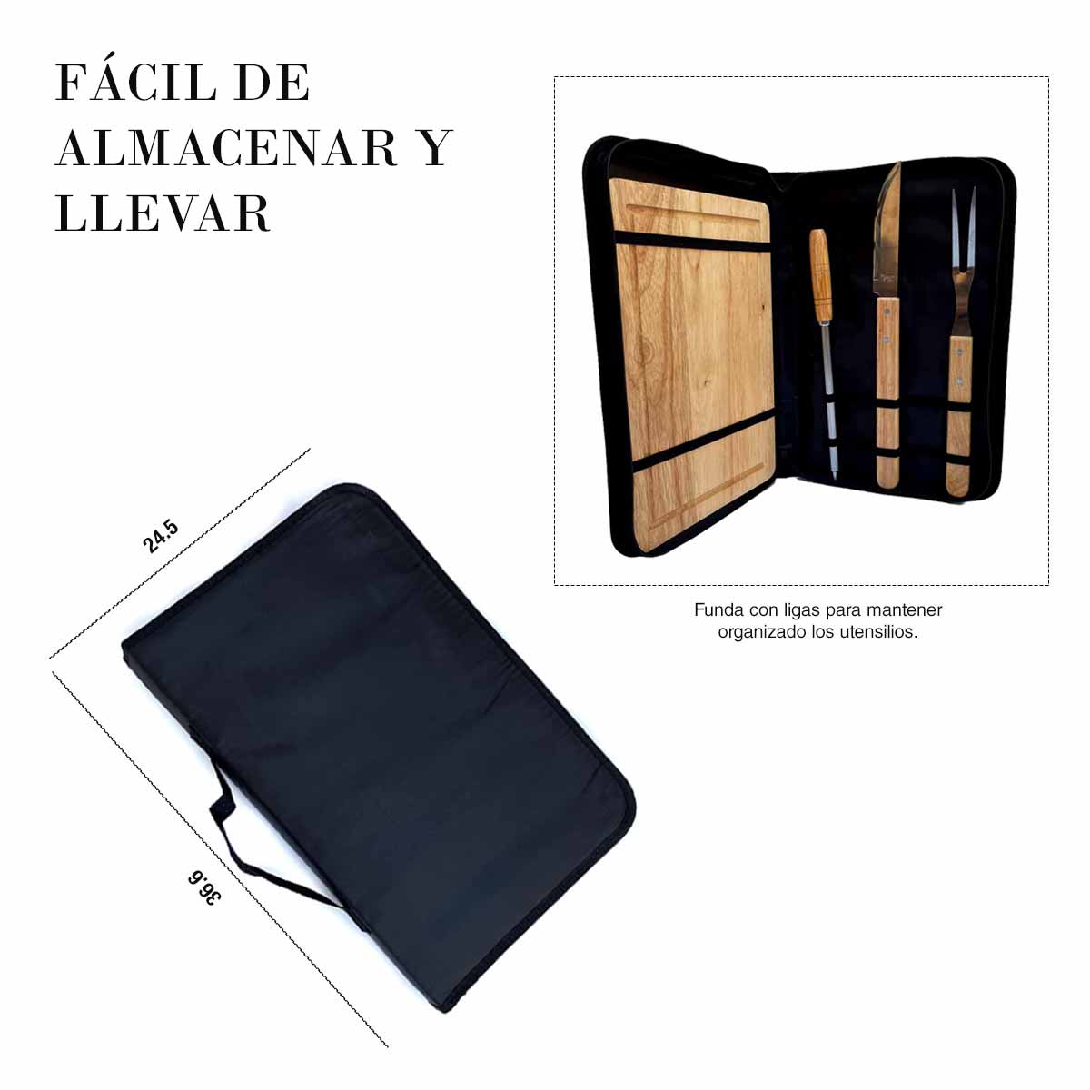 Kit maleta para asador
