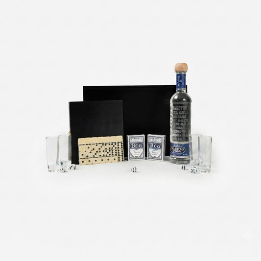 Regalo Empresarial de lujo Maestro Dobel blanco con Juegos Y Vasos Tequileros Premium