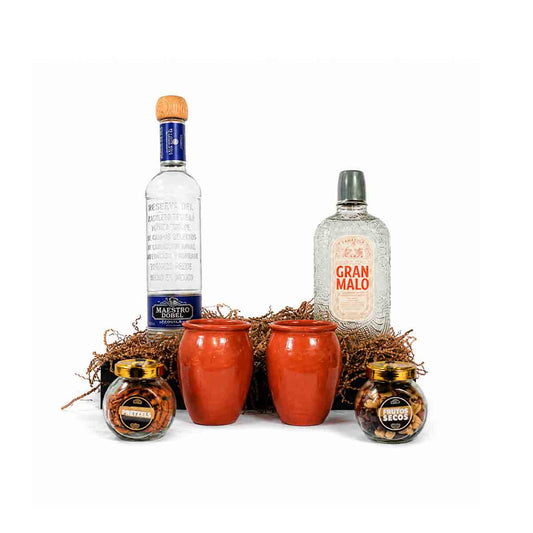 Kit de Regalo Empresarial Tequilero: Maestro Dobel & Gran Malo