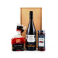 canasta de vino face to face con complementos gourmet
