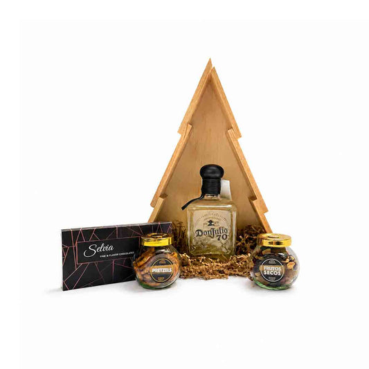 Canasta Empresarial árbol Don Julio 70: con complementos gourmet Premium