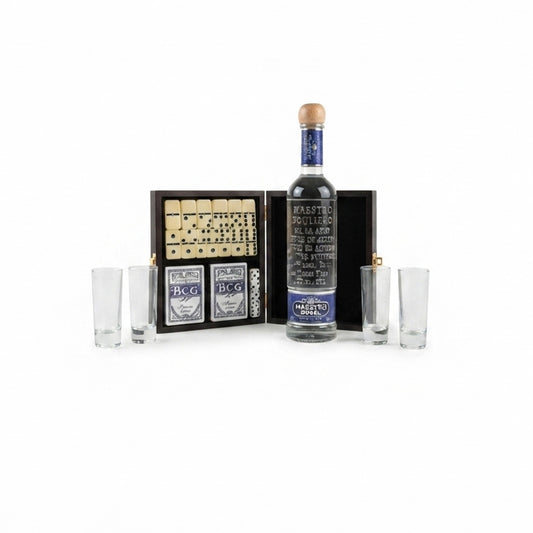 Regalo Empresarial de lujo Maestro Dobel blanco con Juegos Y Vasos Tequileros Premium