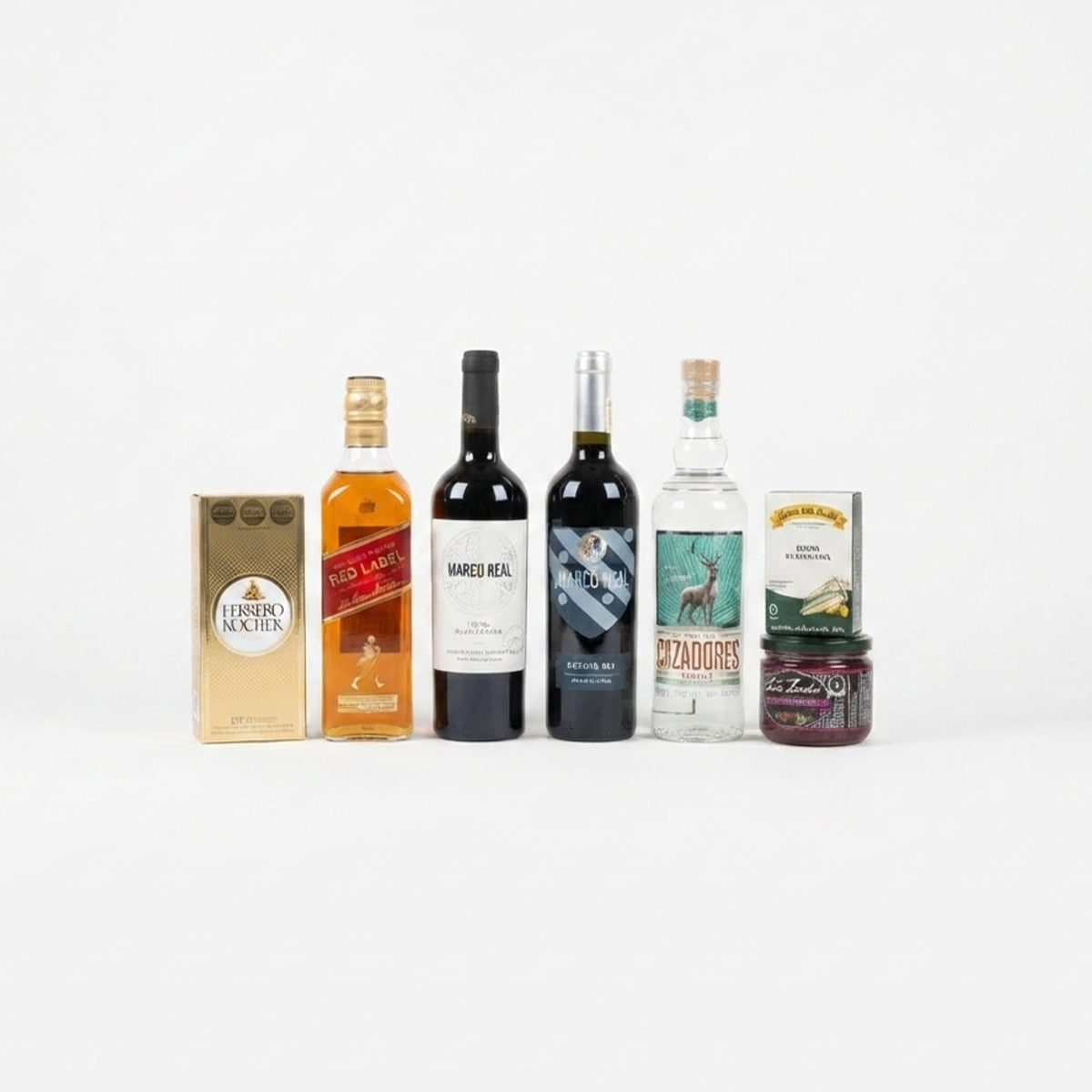 Canasta Empresarial Tequila Cazadores, Johnnie Walker y Selección de 2 Vinos