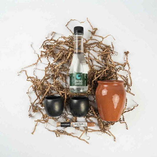 Set Mezcal Divino Momento con Vasos tequileros y cantarito | Regalo Empresarial Premium