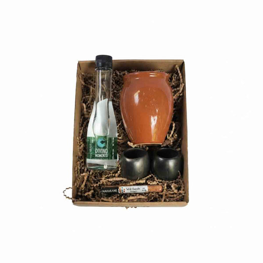 Set Mezcal Divino Momento con Vasos tequileros y cantarito | Regalo Empresarial Premium