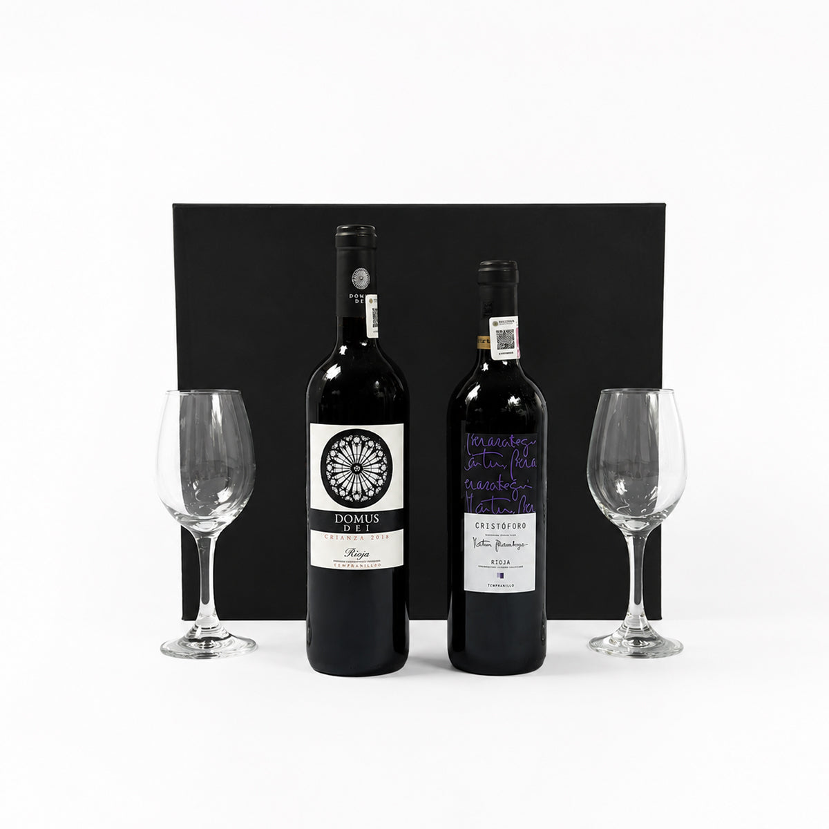 Regalo empresarial vino tinto Domus Dei y Cristóforo