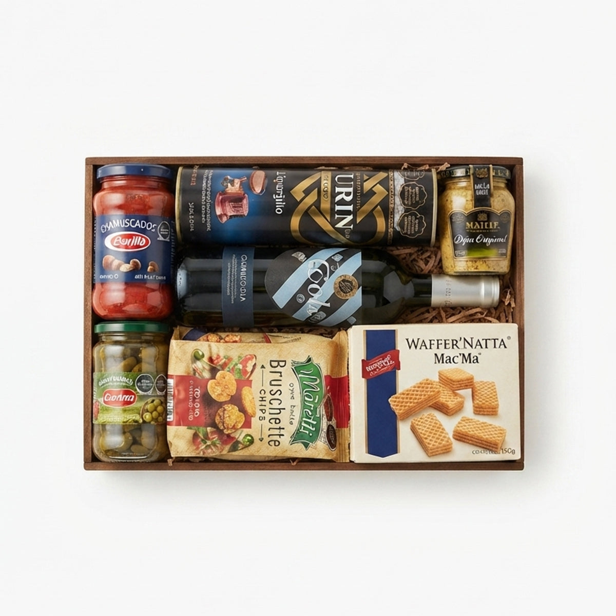 Arcón empresarial Vino, jamón serrano, turín, económicos