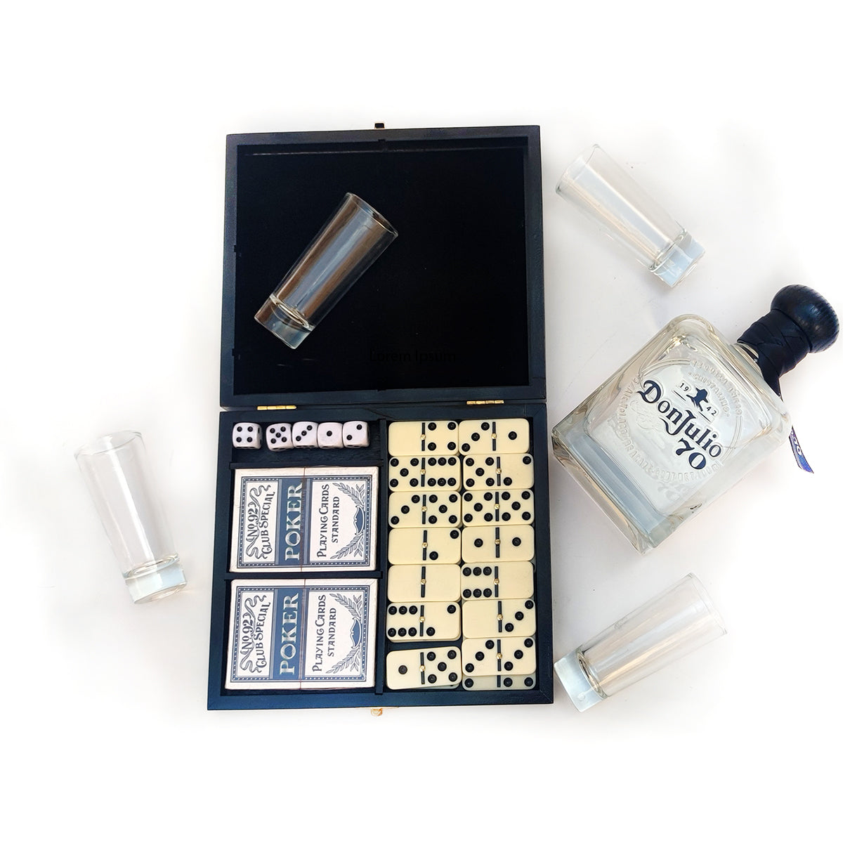 Don Julio 70 con Estuche de Juego y Vasos Tequileros: Una Experiencia de Lujo y Tradición