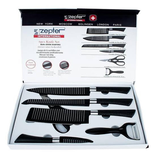 🔪Set Premium de Cuchillos Tijeras y Pelador 🔪
