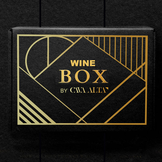 Regalos Corporativos De Navidad Wine Box Con Vino Tinto, Sacacorchos y Vasos De Cata Premium