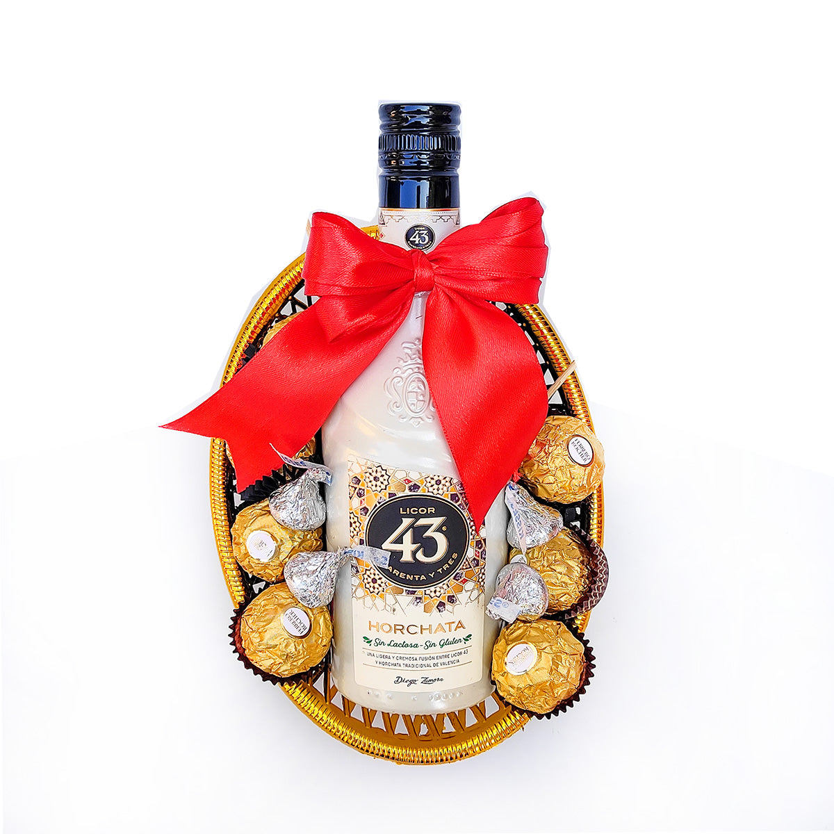 Canasta Exquisita con Licor 43 Horchata y Variedad de Chocolates