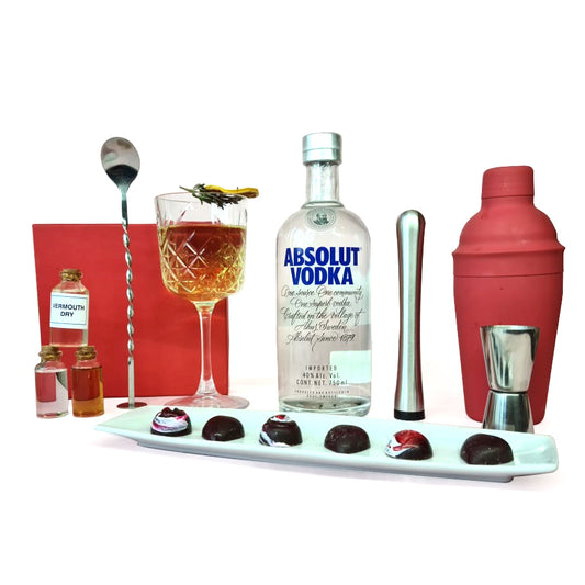 Kit De Mixología Con Vodka Absolut Para Disfrutar En Pareja
