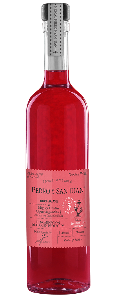 Mezcal Rosa Perro de San Juan Grana Cochinilla