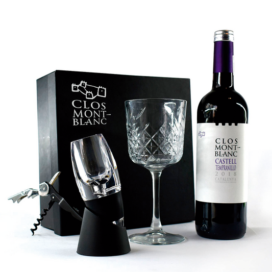 Kit De Accesorios Con Vino Tinto Clos Montblanc